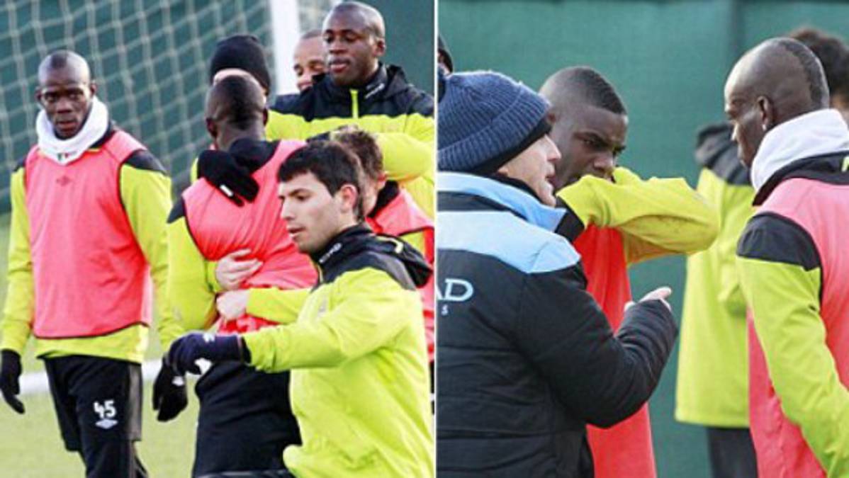 Balotelli se peleó con un compañero del Manchester City
