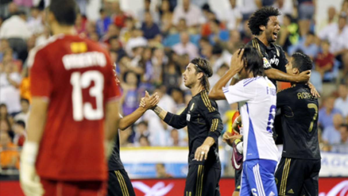 Real Madrid aplasta al Zaragoza en debut