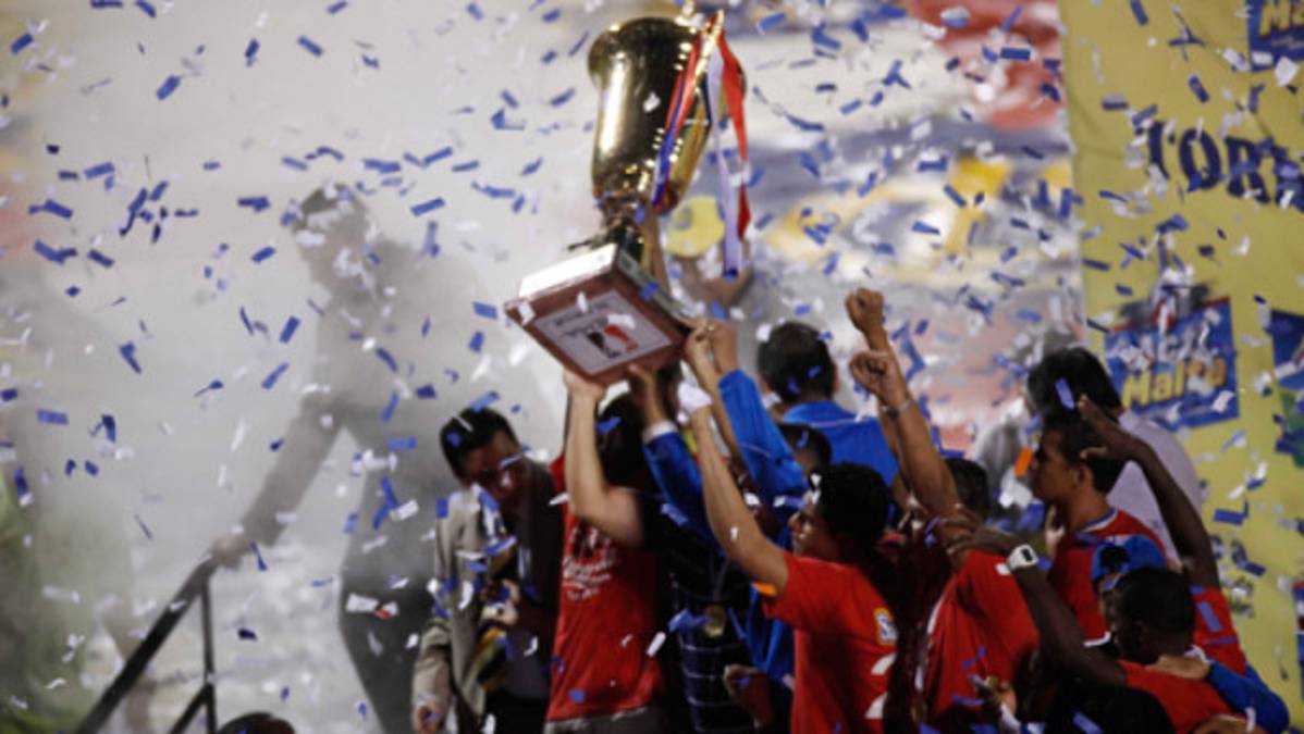 La celebración del campeón Olimpia