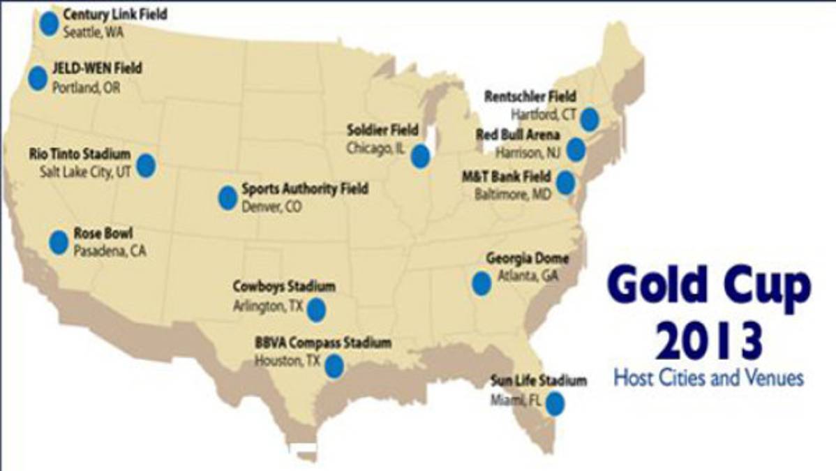 Concacaf anuncia sedes de la Copa Oro