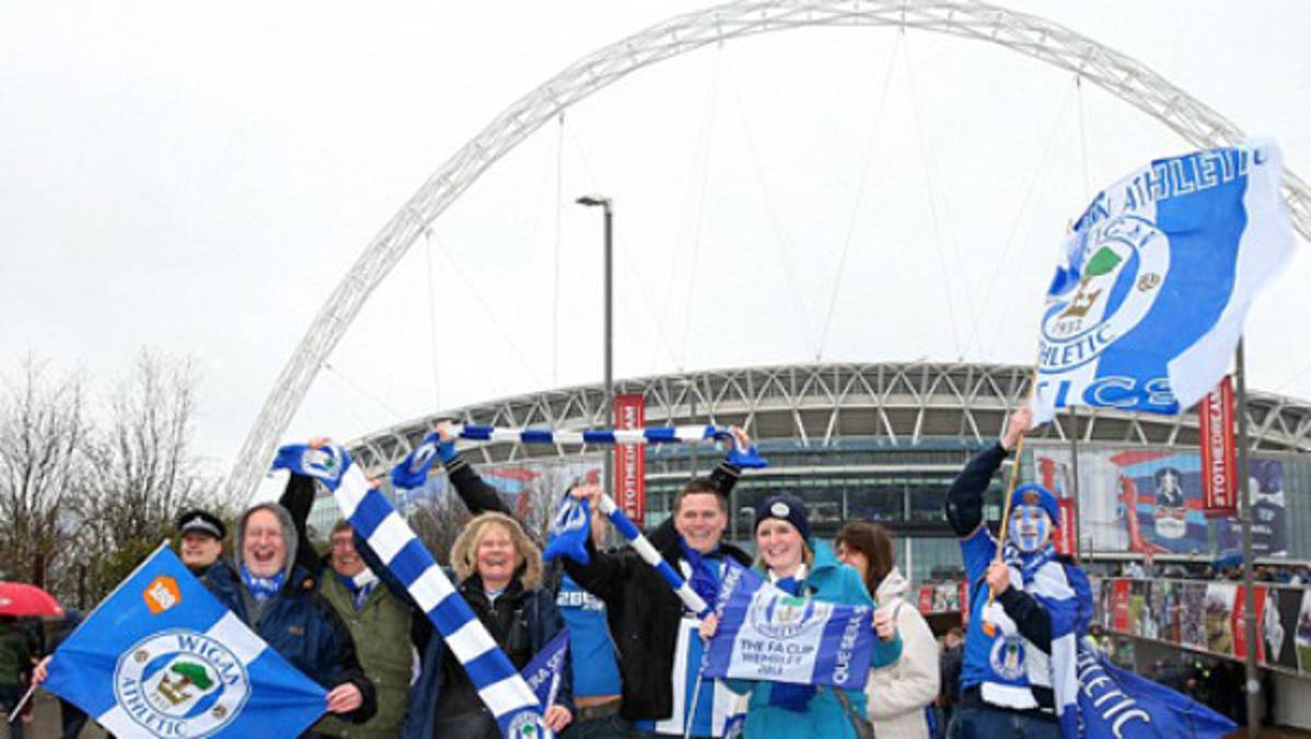 Wembley, la casa del fútbol donde Wigan sueña con hacer historia