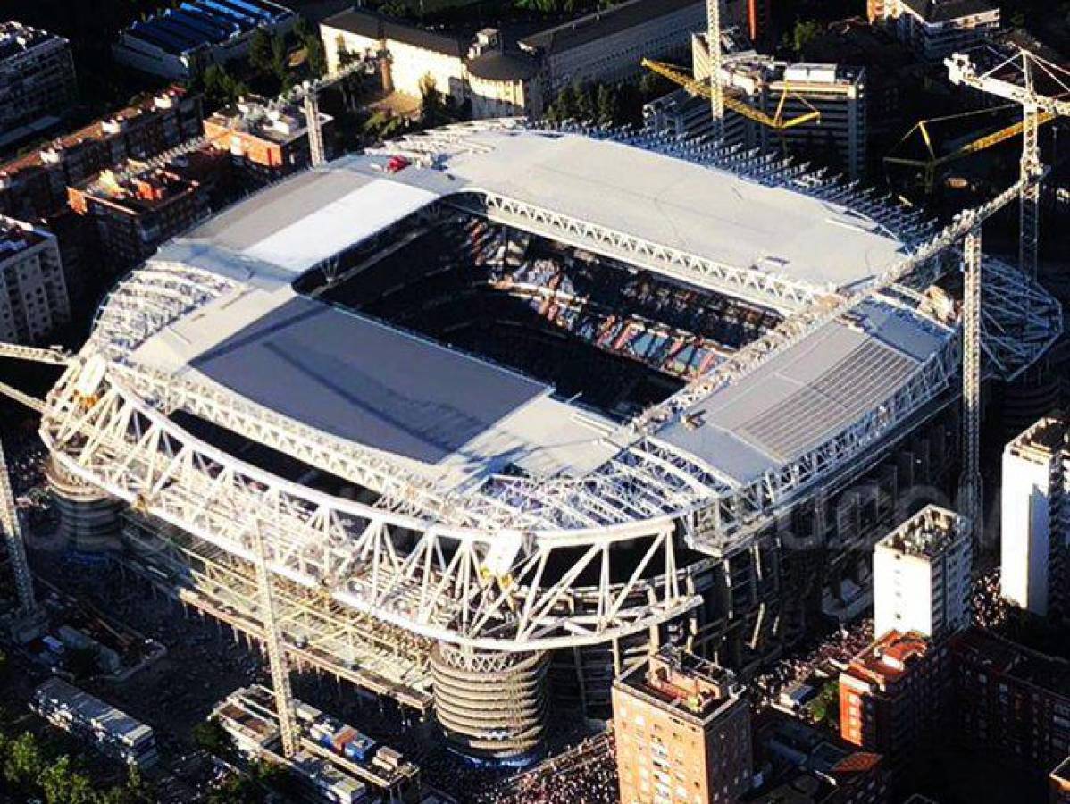 ¡Impresionante! Las nuevas imágenes de las obras del Santiago Bernabéu; el techo toma forma y cuándo estará listo el estadio