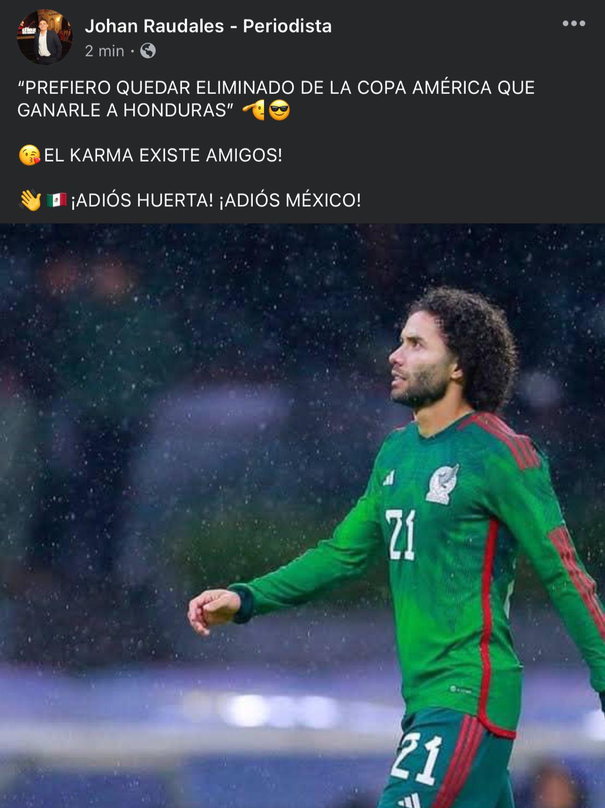 “Son unos inútiles” “El Karma existe”: Las otras reacciones de la prensa que atacan a Huerta tras la eliminación de México