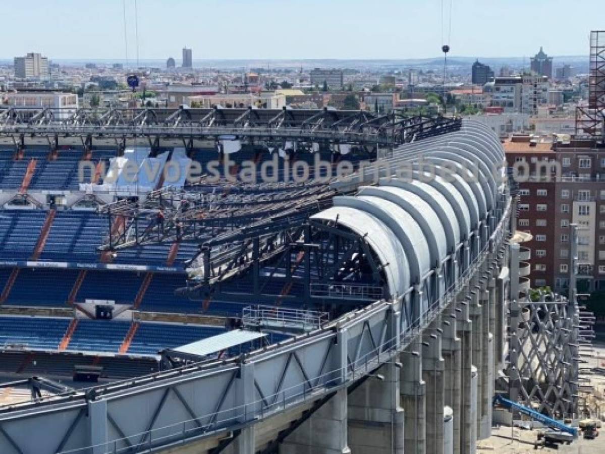 Irreconocible: Así se ve el Santiago Bernabéu a una semana del regreso del Real Madrid