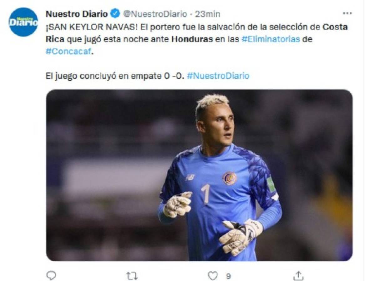 San Keylor, tibio empate y sufriendo: Lo que dice la prensa de Costa Rica del empate con Honduras