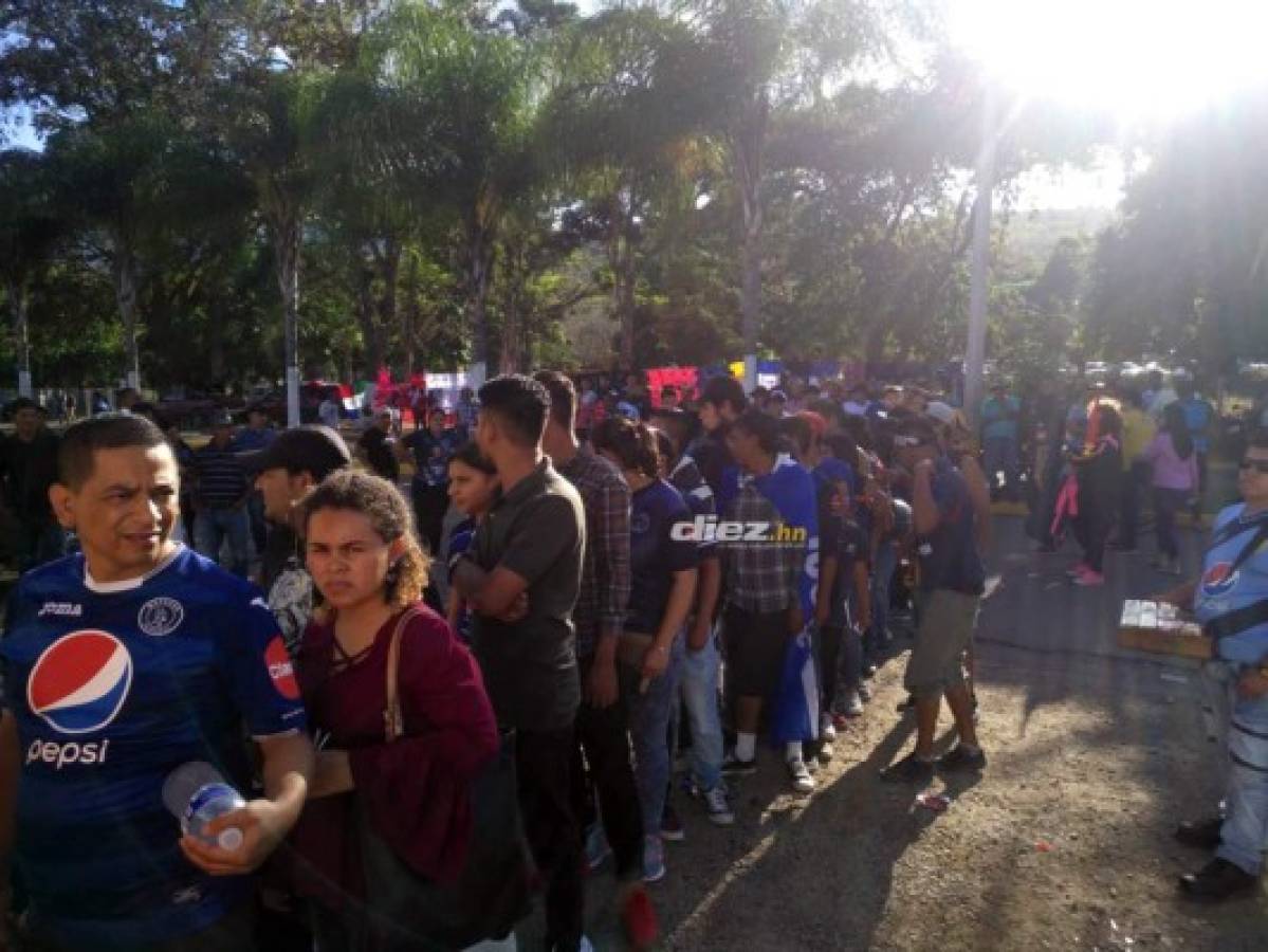 ¡Ambientazo! Motagua y Real España desatan la fiesta en Cantarranas