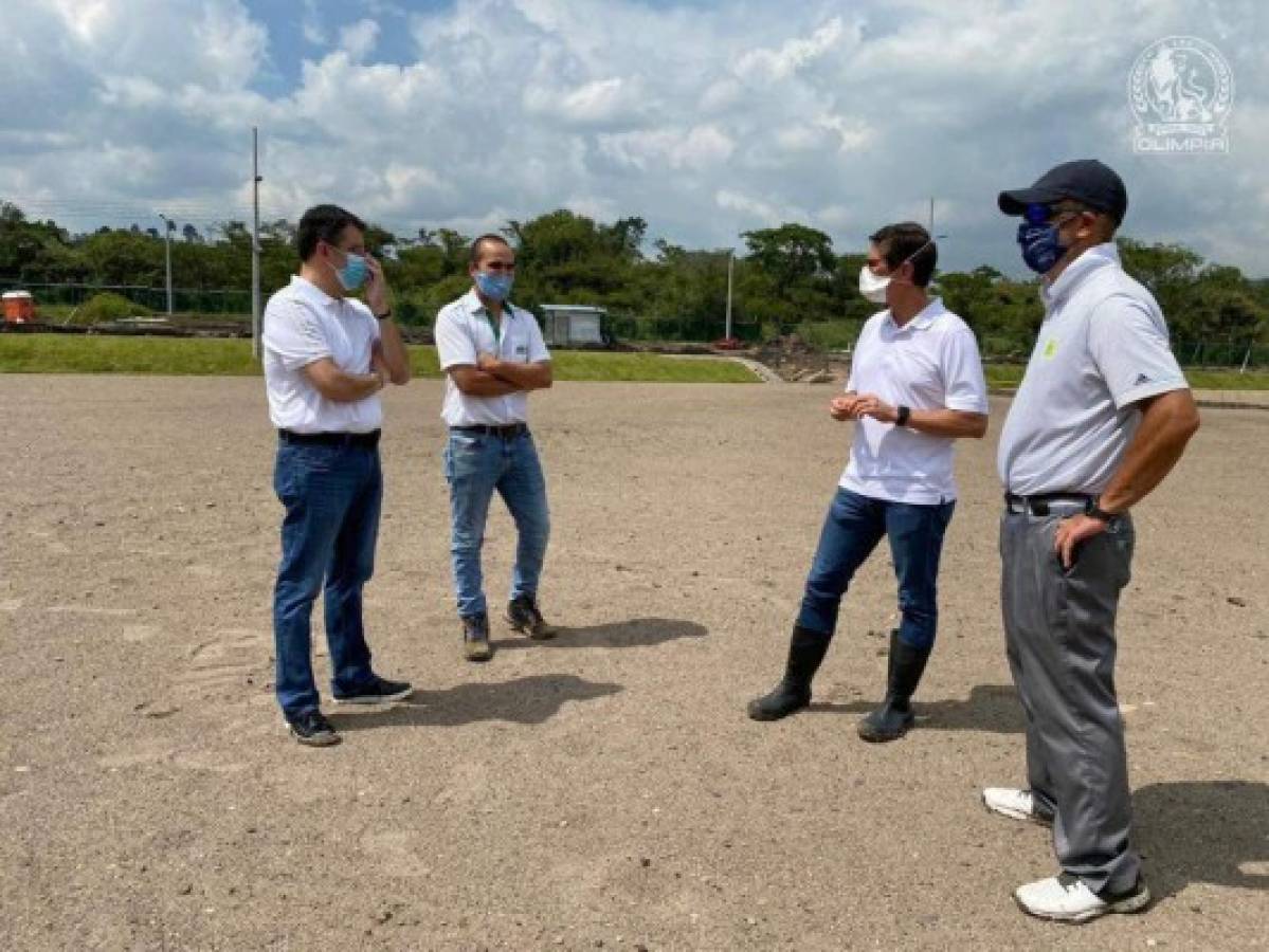 Olimpia presenta los avances de su nueva sede ubicada en Tegucigalpa