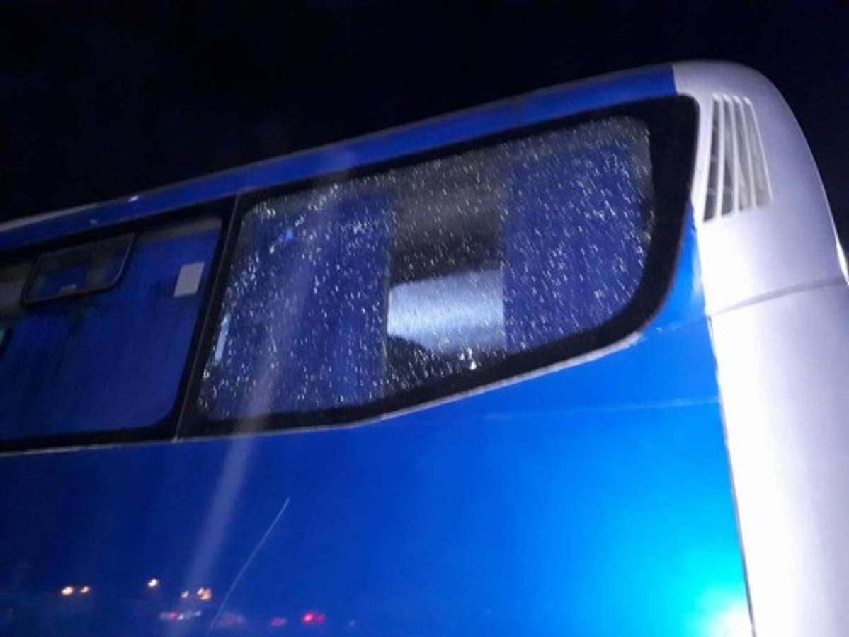 FOTOS: Así quedó el bus del Marathón tras ataque sufrido en Comayagua