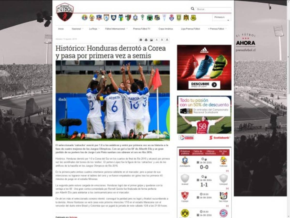 Prensa internacional destaca histórico pase de Honduras: 'De no creer'