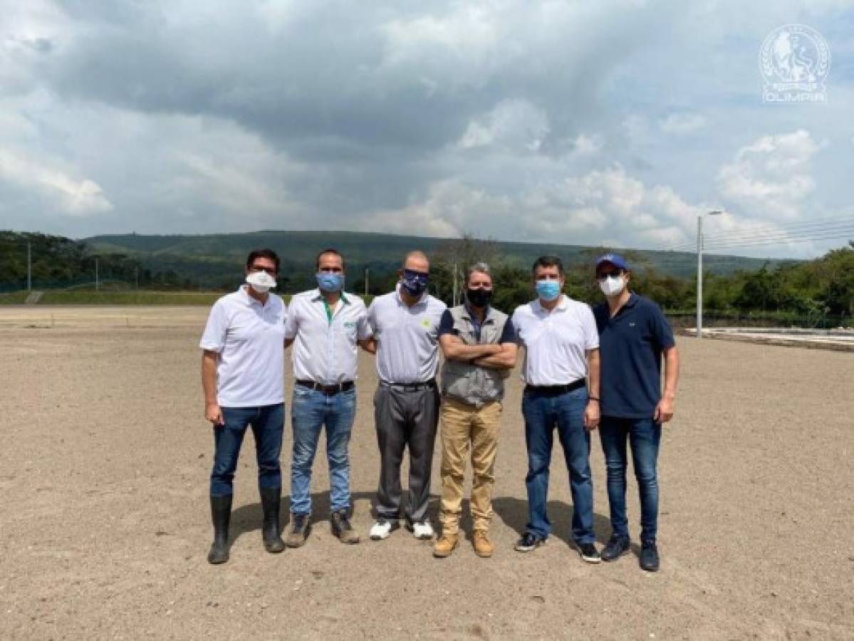 Olimpia presenta los avances de su nueva sede ubicada en Tegucigalpa