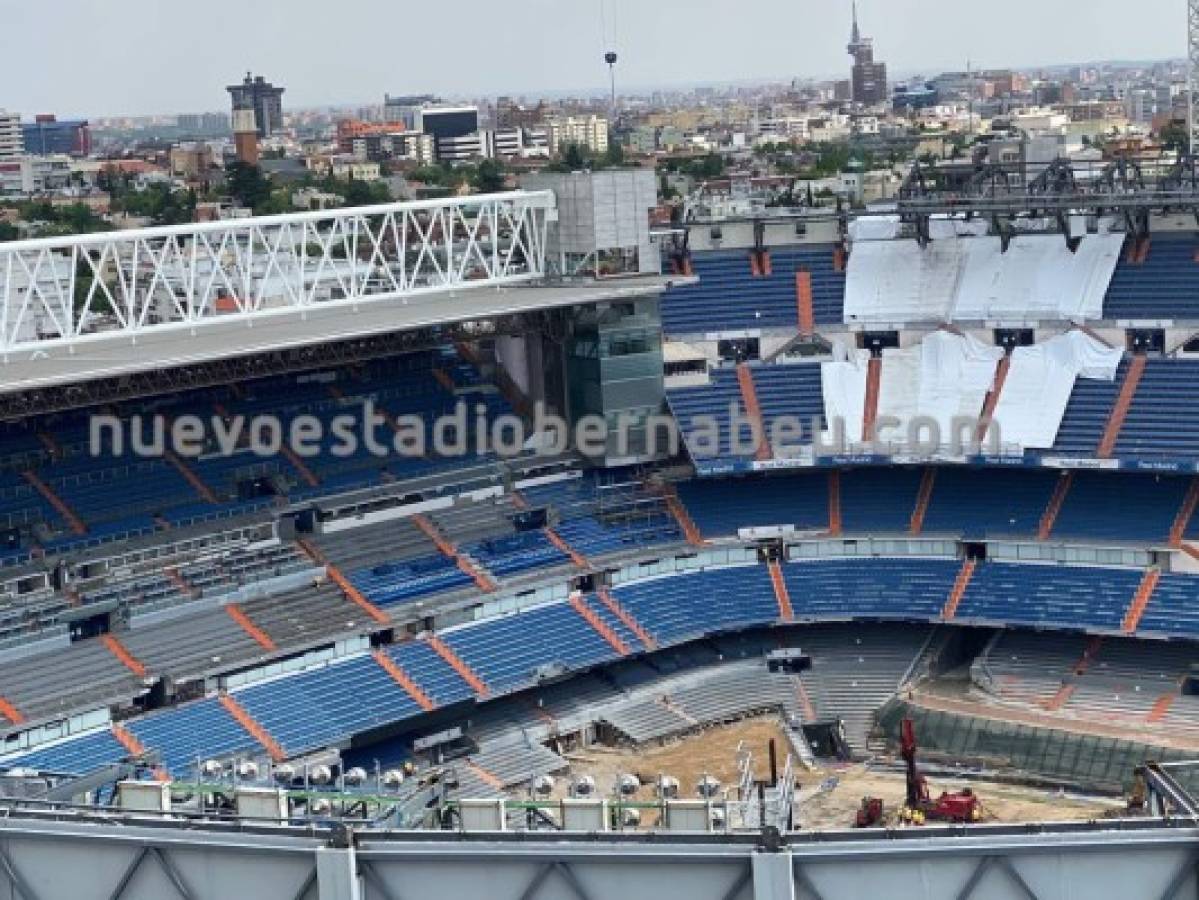 Irreconocible: Así se ve el Santiago Bernabéu a una semana del regreso del Real Madrid