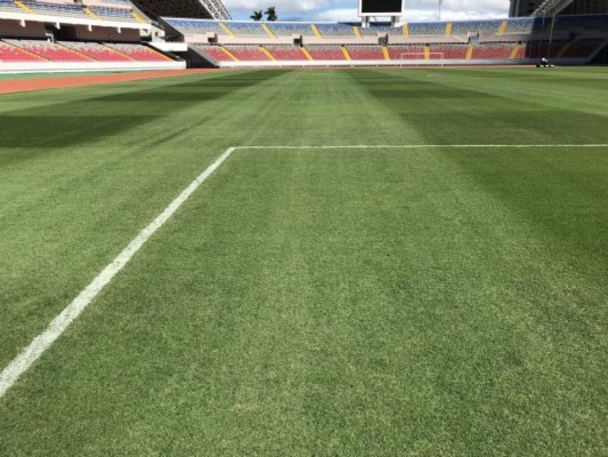 ¡LINDO! Así luce la cancha del estadio de San José donde jugará Olimpia