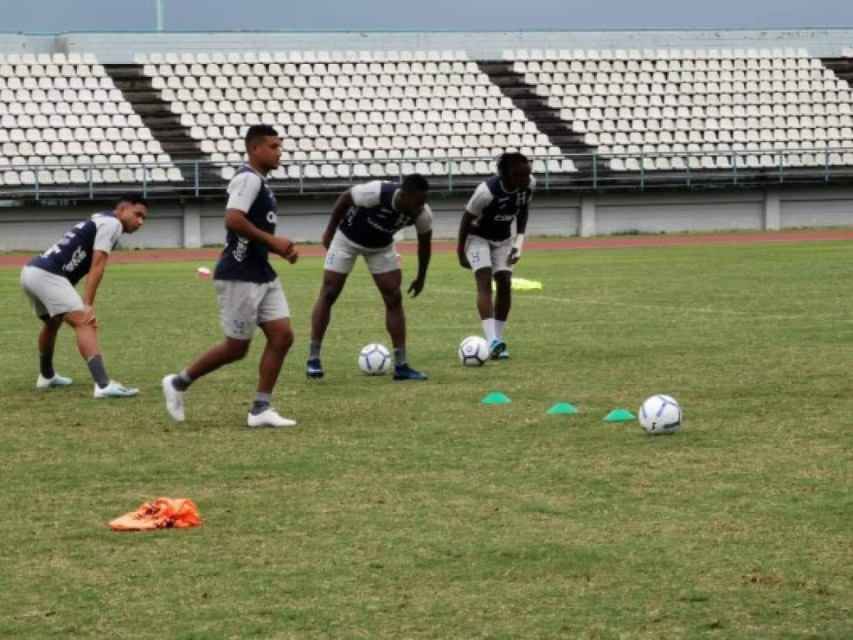 Así han sido los primeros entrenamientos de Honduras en Puerto España