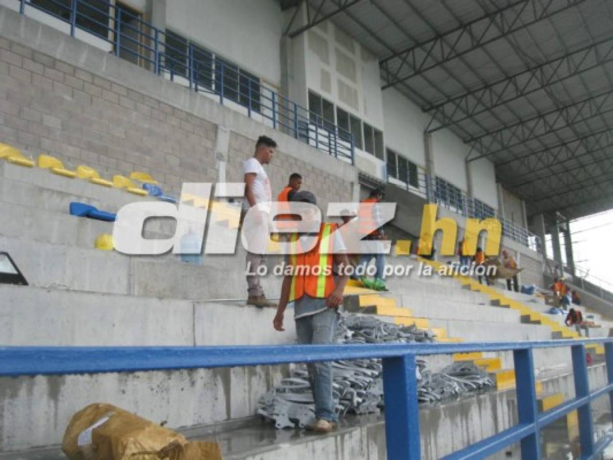 FOTOS: Así está el estadio de Choluteca, sede del Motagua-Olimpia