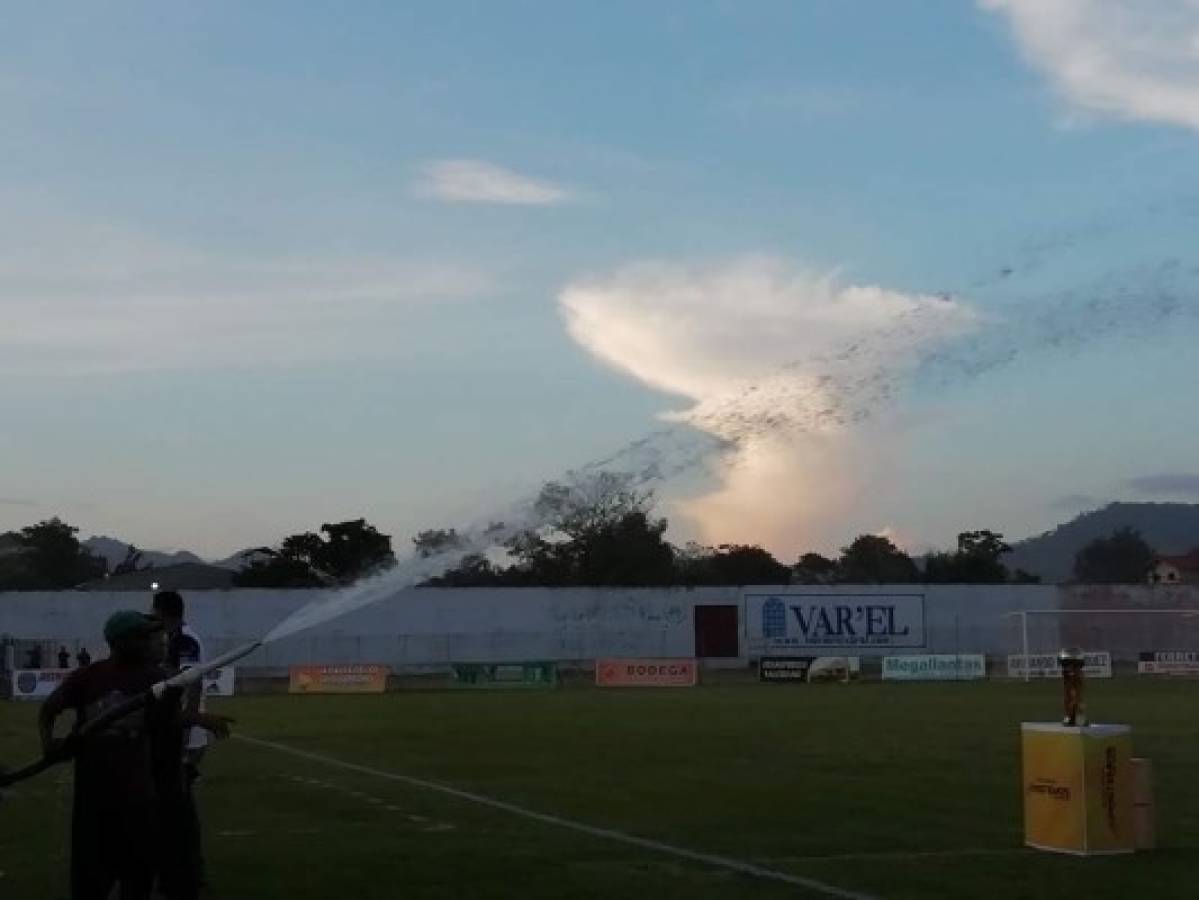 Bellas chicas, el curioso sistema de riego y la Copa en la final del Ascenso