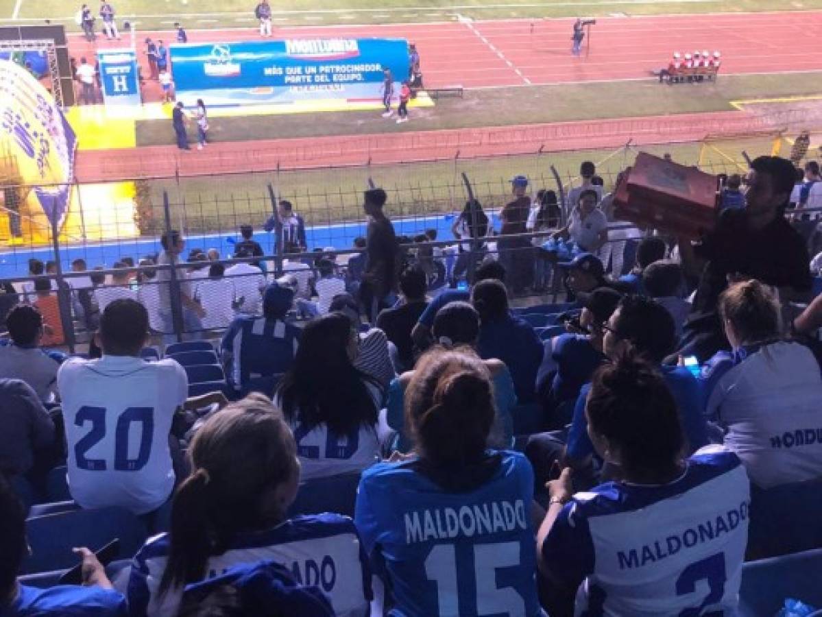 La selección de Honduras recibe otra vez el cariño y calor del estadio Olímpico