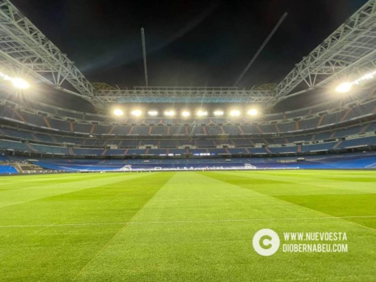 Alucinante: Así luce el espectacular Santiago Bernabéu; listo para el Real Madrid-Celta