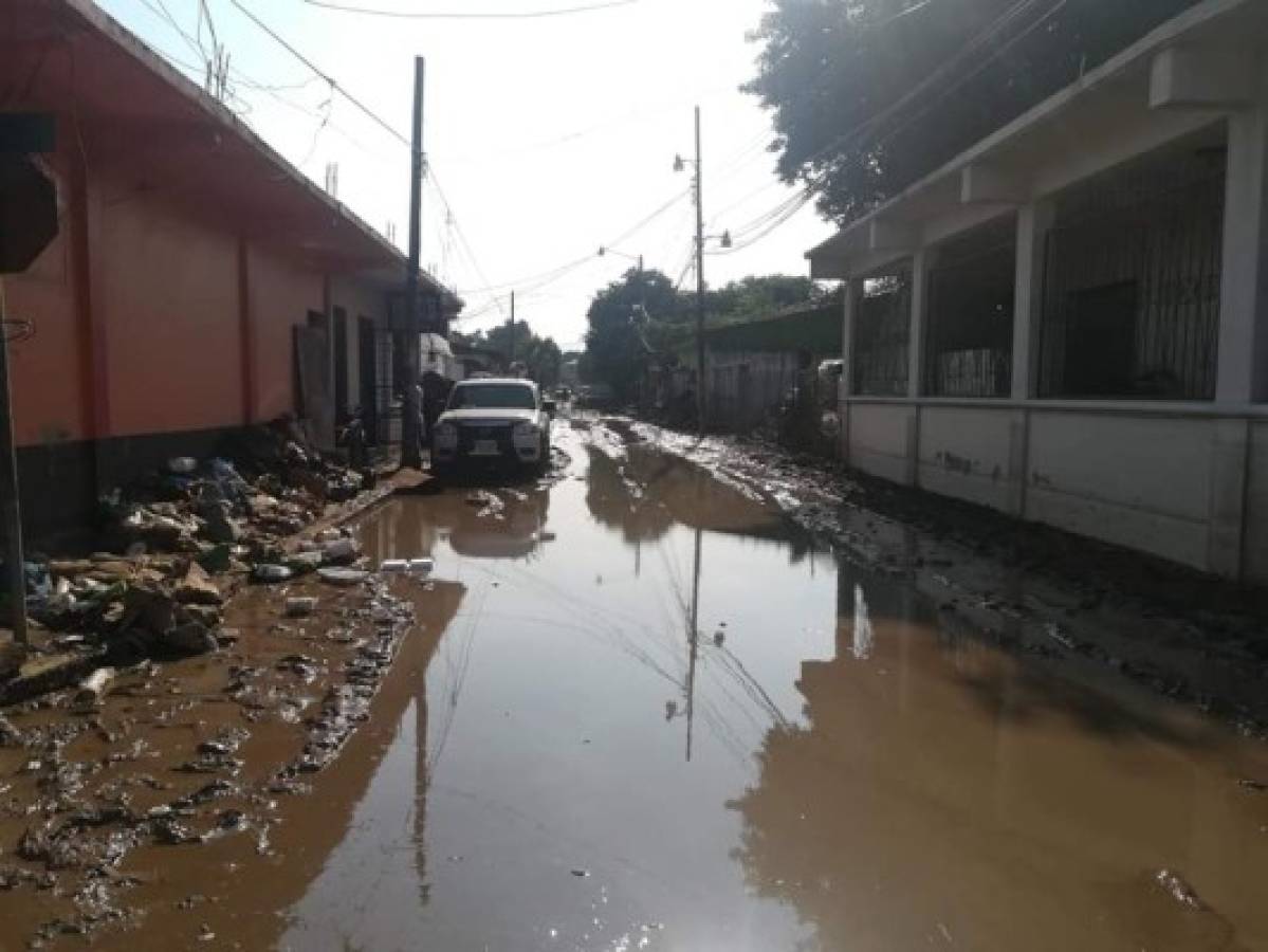 Así se encuentran las colonias de La Lima y Chamelecón tras el huracán Eta