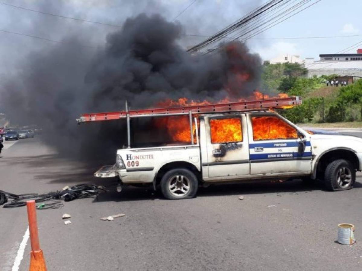 FOTOS: Así luce Honduras con el paro nacional de transporte