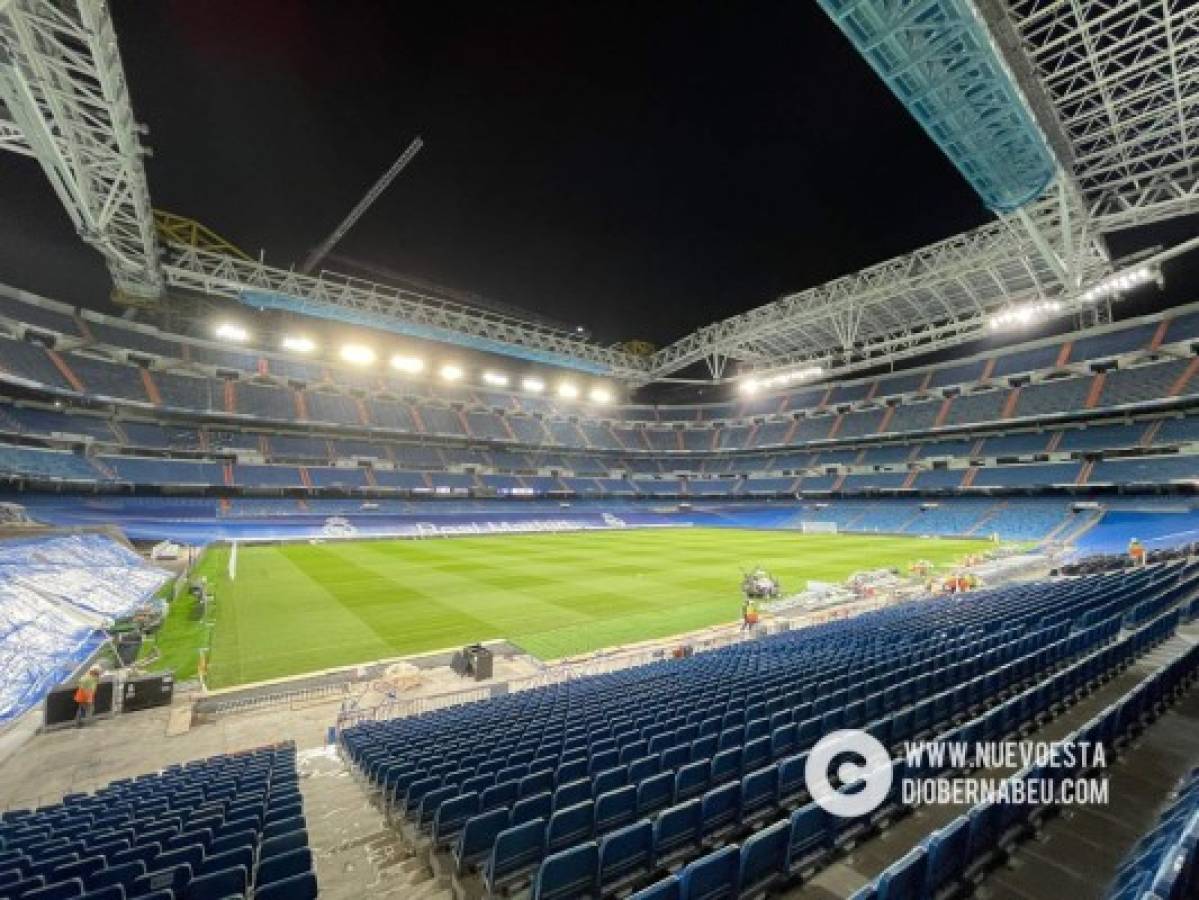 Alucinante: Así luce el espectacular Santiago Bernabéu; listo para el Real Madrid-Celta