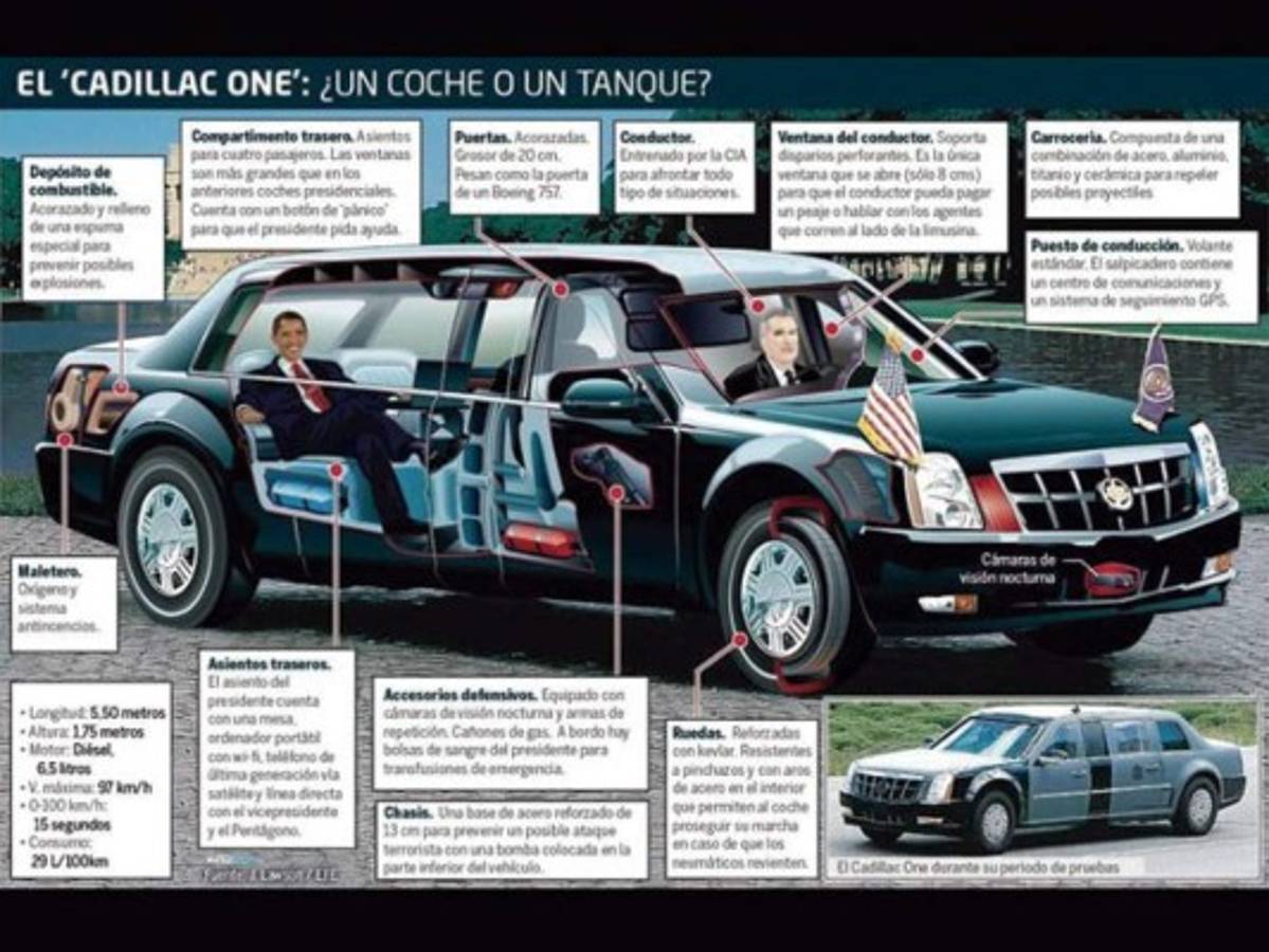 'La Bestia', el nuevo e impenetrable automóvil de Donald Trump