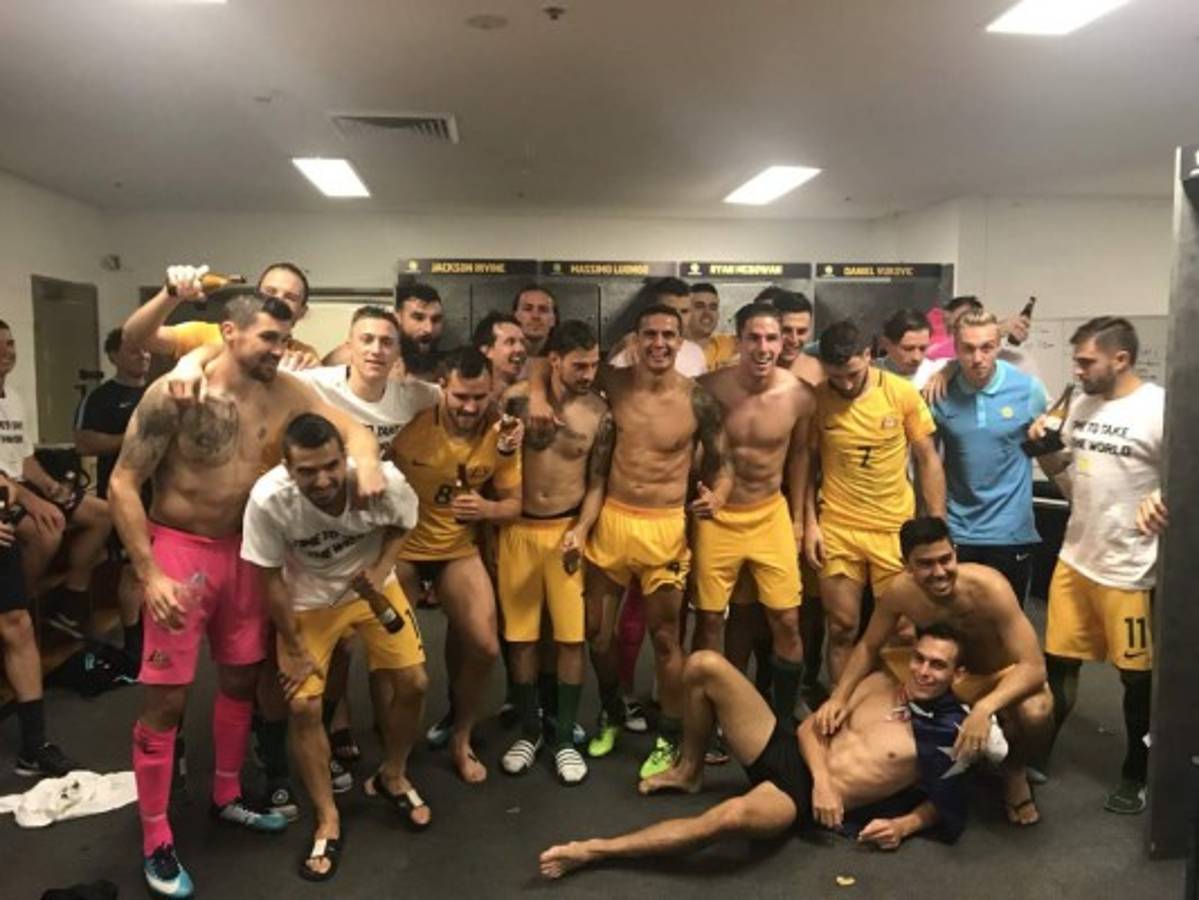 La otra cara de la moneda: Así festejó Australia el pase a Rusia 2018