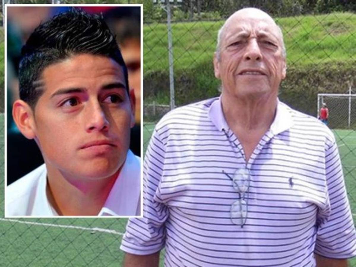 James Rodríguez llega a Colombia de última hora para asistir al funeral de su abuelo