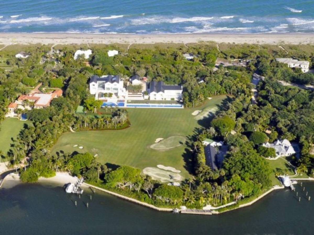 La mansión de 47 millones donde pasa la cuarentena Tiger Woods en Florida