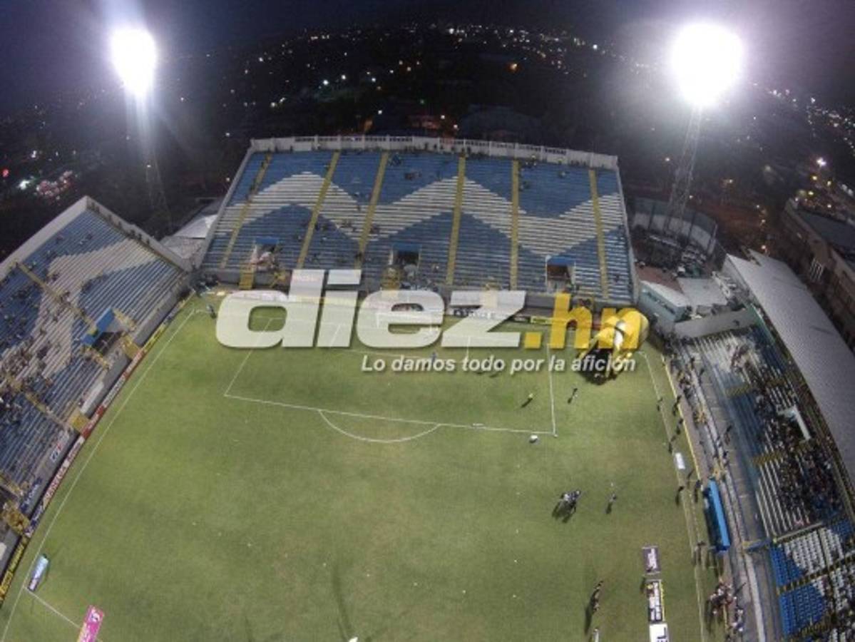 ¡A marcha forzada; así trabajan para pulir el estadio Morazán para el Honduras vs Costa Rica!