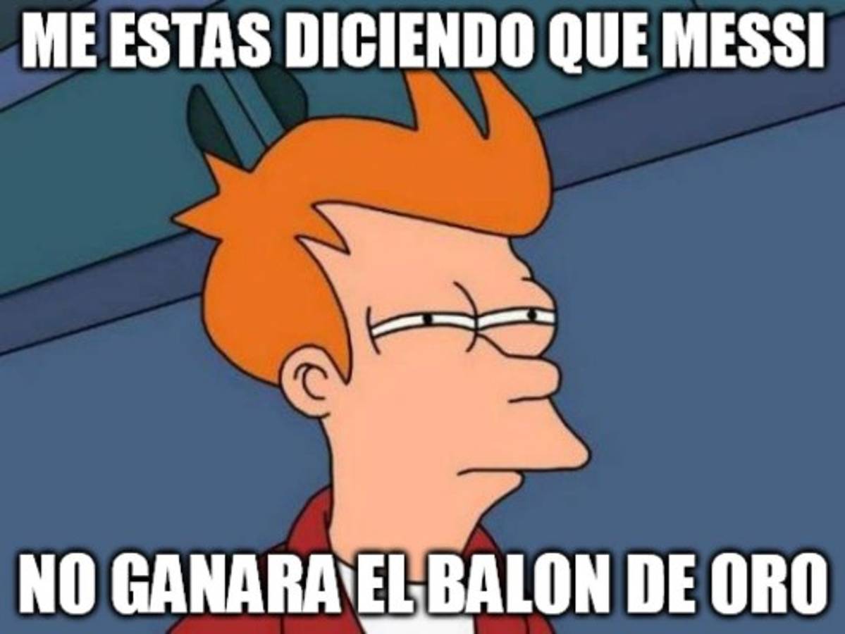 MEMES: Humor en las redes y ponen a Messi como el ganador del Balón de Oro