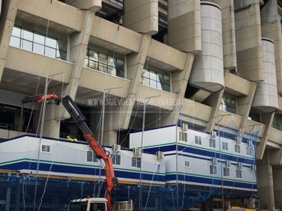 Comenzaron a poner el techo retráctil: Así marcha la remodelación del Santiago Bernabéu