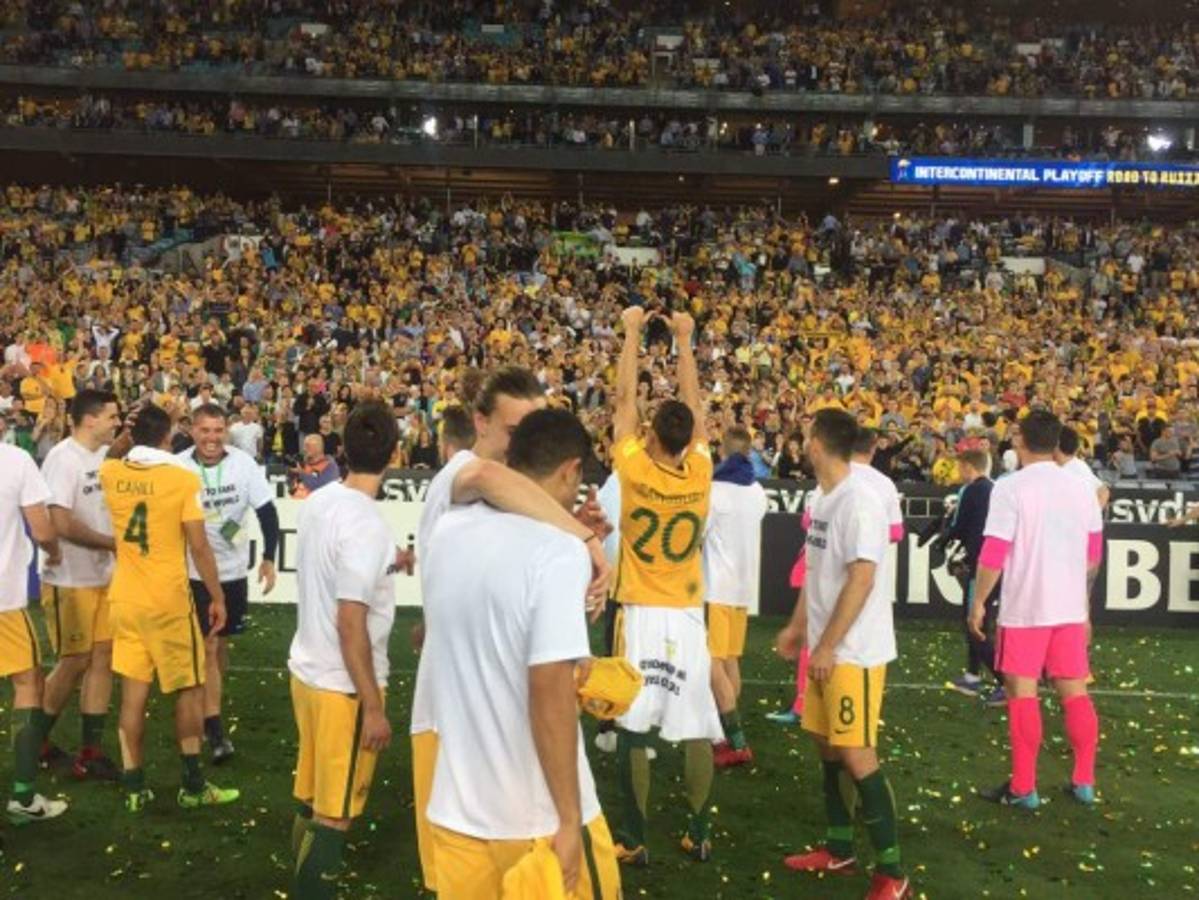 La otra cara de la moneda: Así festejó Australia el pase a Rusia 2018