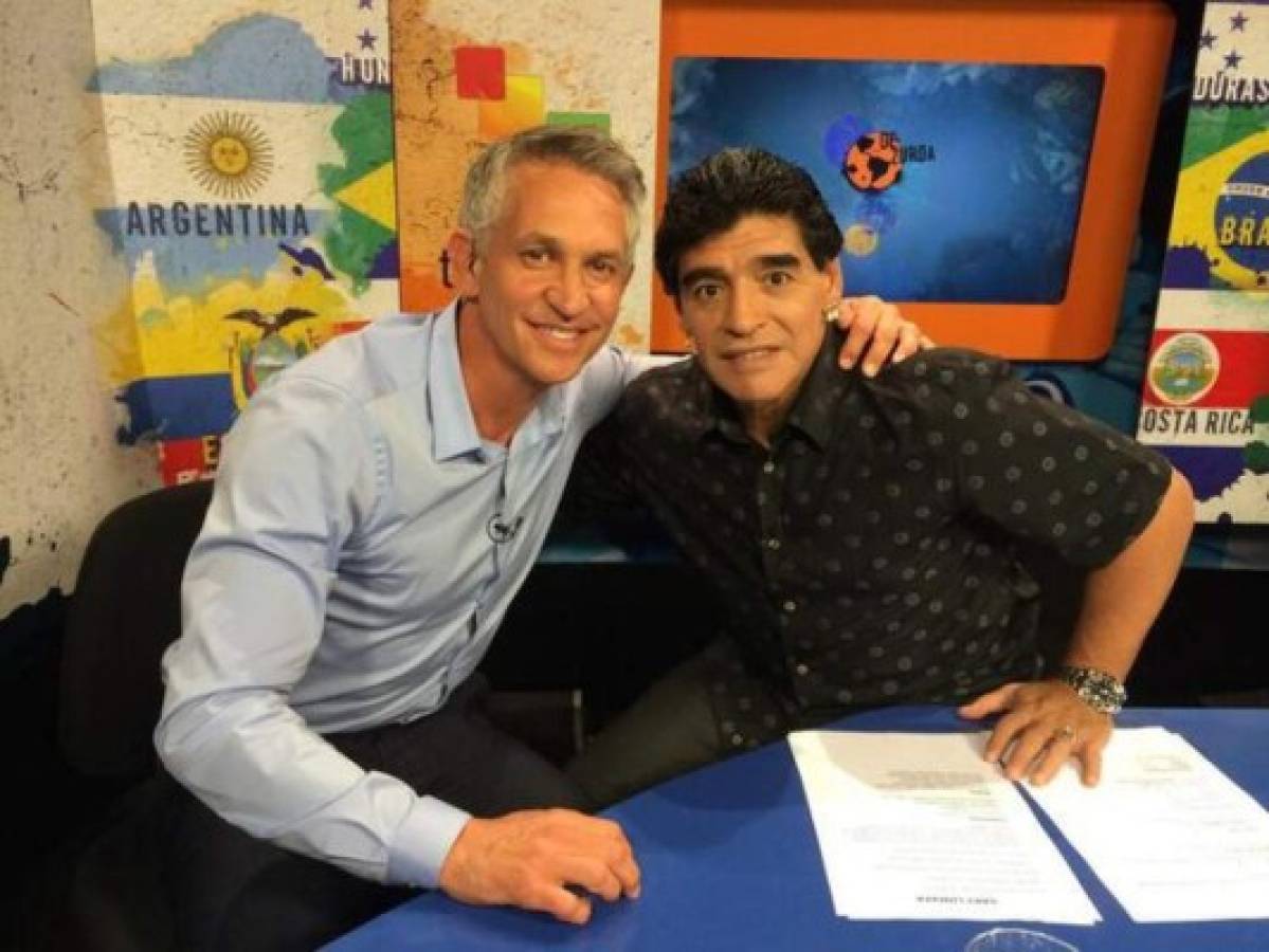 Gary Lineker 'Nunca pensé que vería alguien mejor que Maradona'