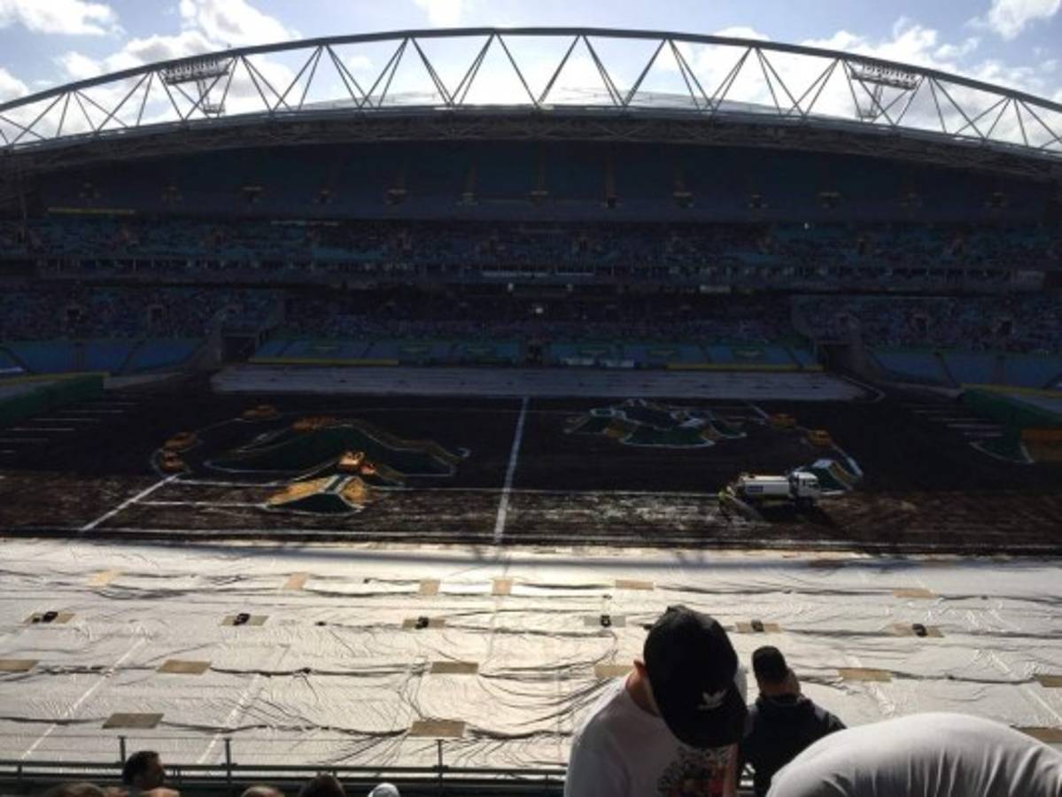 Las imágenes del ANZ Stadium a menos de tres semanas para el Australia-Honduras