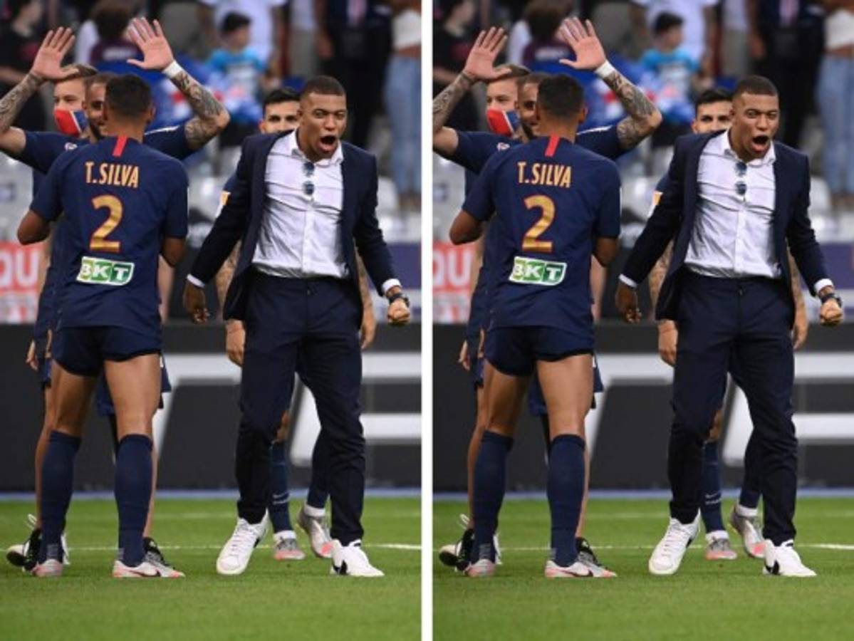 Grito de título de Keylor Navas, la selfie de Neymar y Mbappé sin muletas: Así festejó PSG la Copa de Francia