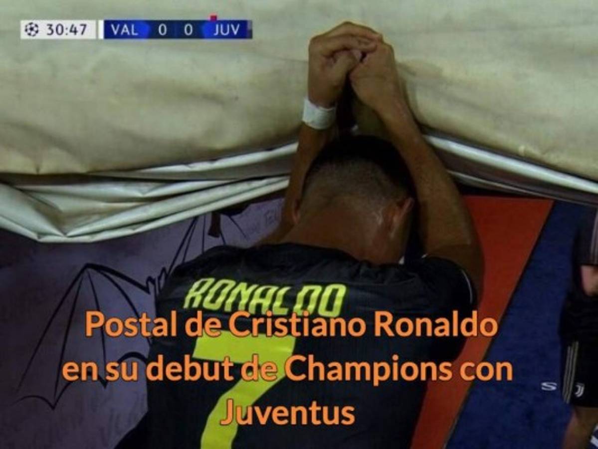Memes arrecian contra Cristiano Ronaldo por su expulsión en Mestalla