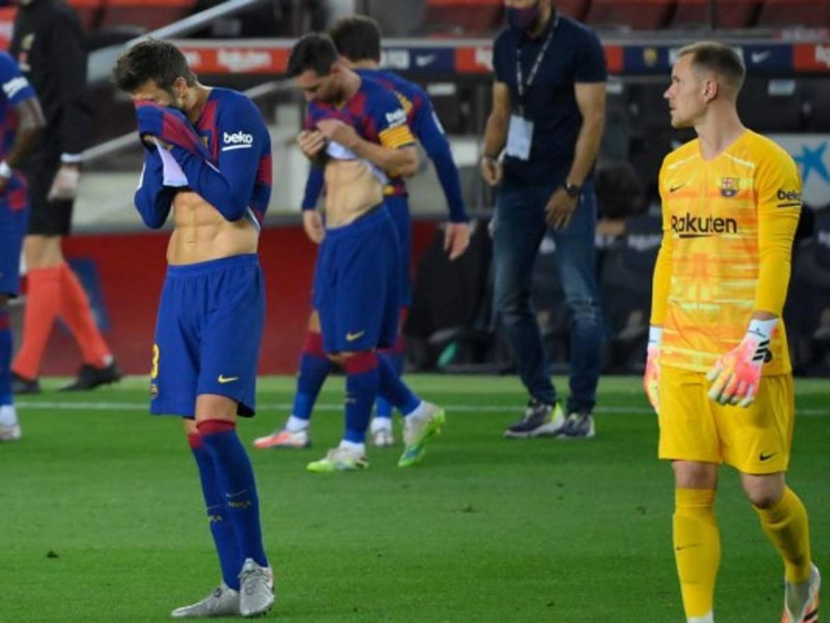 Messi destrozado: Los rostros de tristeza del Barcelona tras perder la liga española ante el Madrid  
