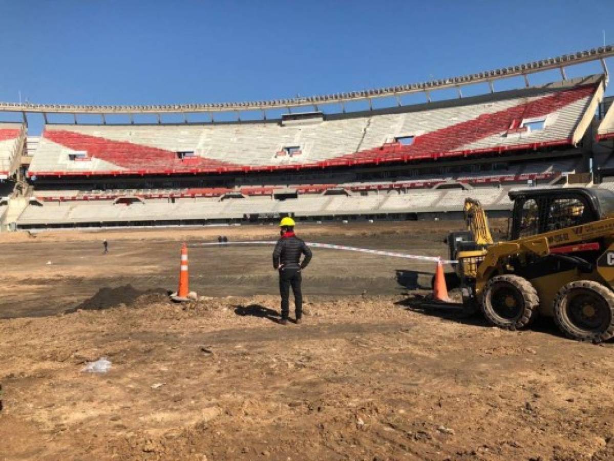 Como nunca lo habías visto: Así luce el estadio Monumental sin césped durante la remodelación