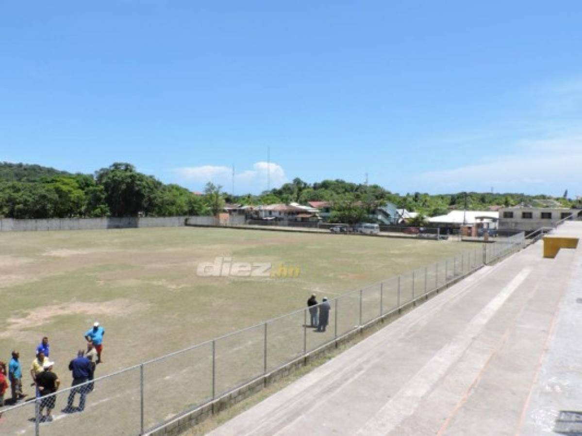 Así luce el estadio de Roatán tras los retoques para el Galaxy-Olimpia