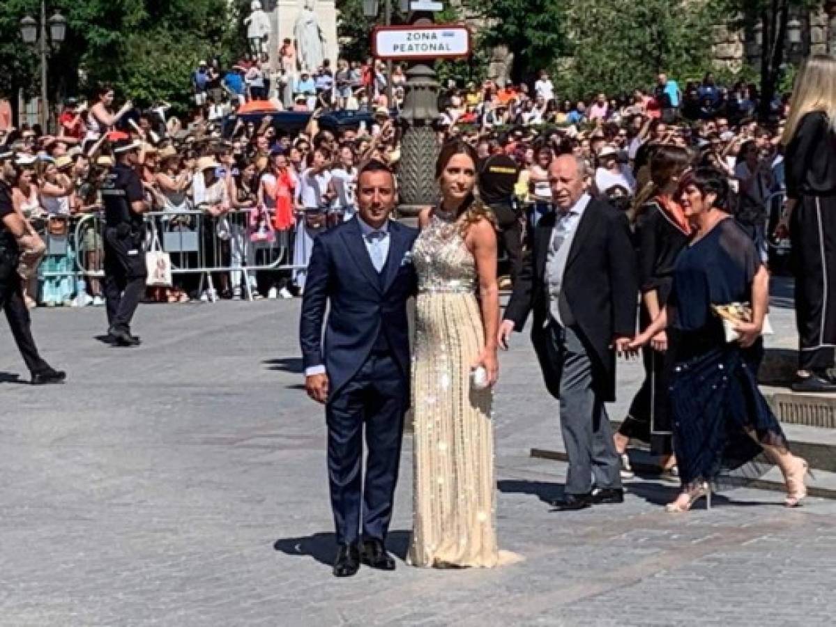 Con invitados de lujo: Las imágenes de la boda de Sergio Ramos y Pilar Rubio