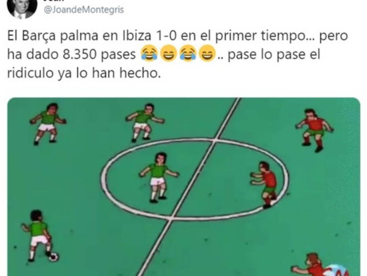 Los memes humillan al Barcelona tras sufrir ante el Ibiza en la Copa del Rey