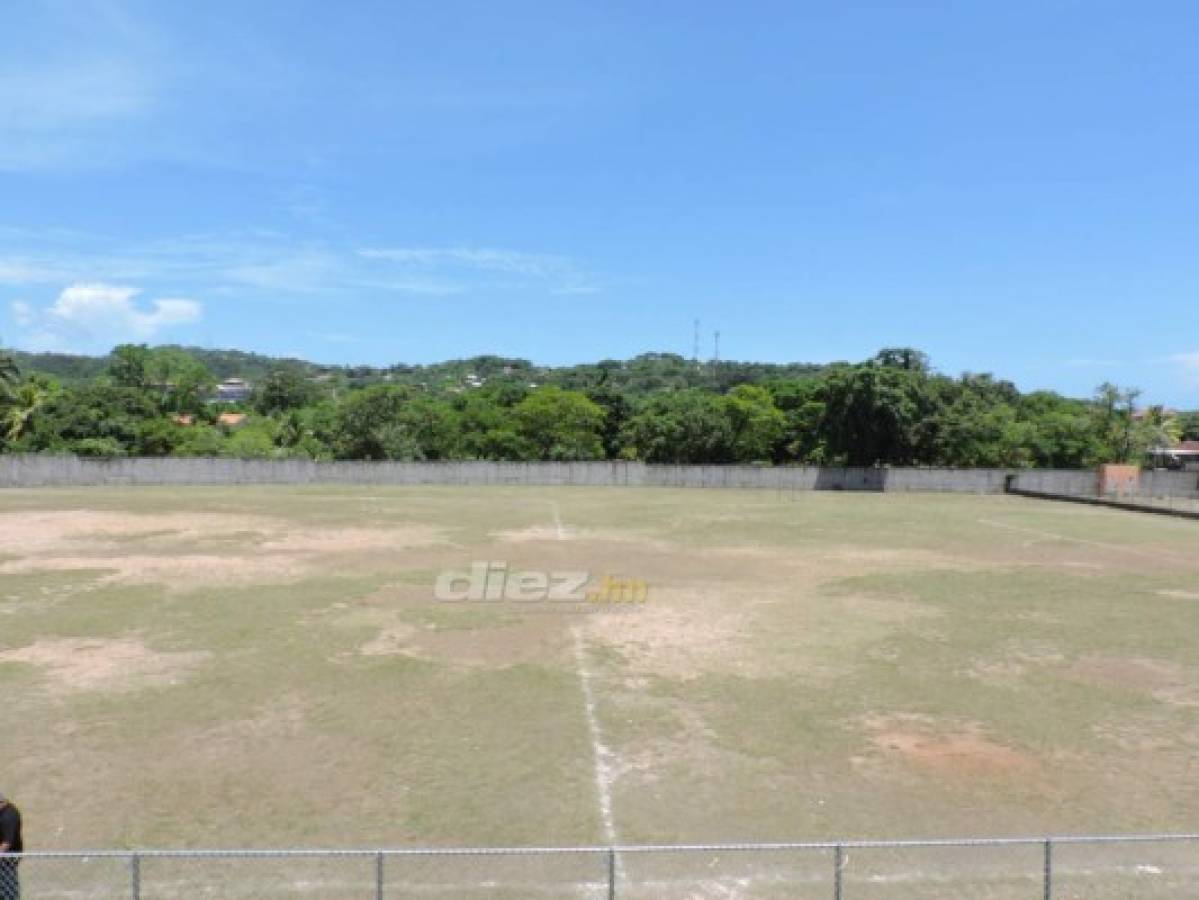 Así luce el estadio de Roatán tras los retoques para el Galaxy-Olimpia