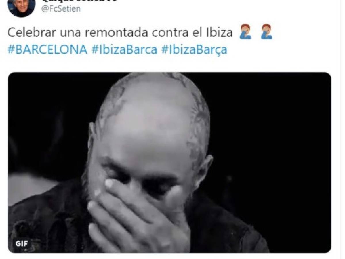 Los memes humillan al Barcelona tras sufrir ante el Ibiza en la Copa del Rey