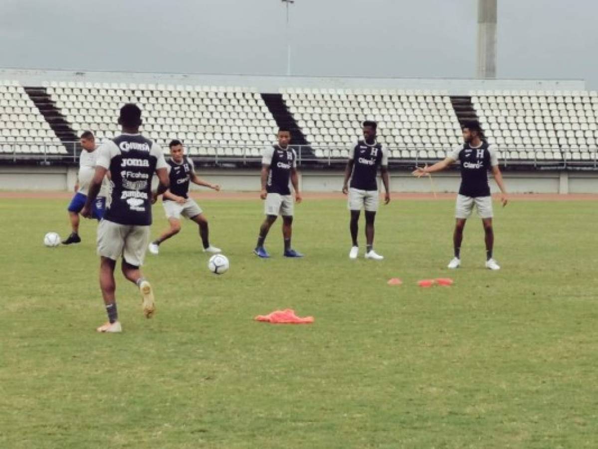 Así han sido los primeros entrenamientos de Honduras en Puerto España