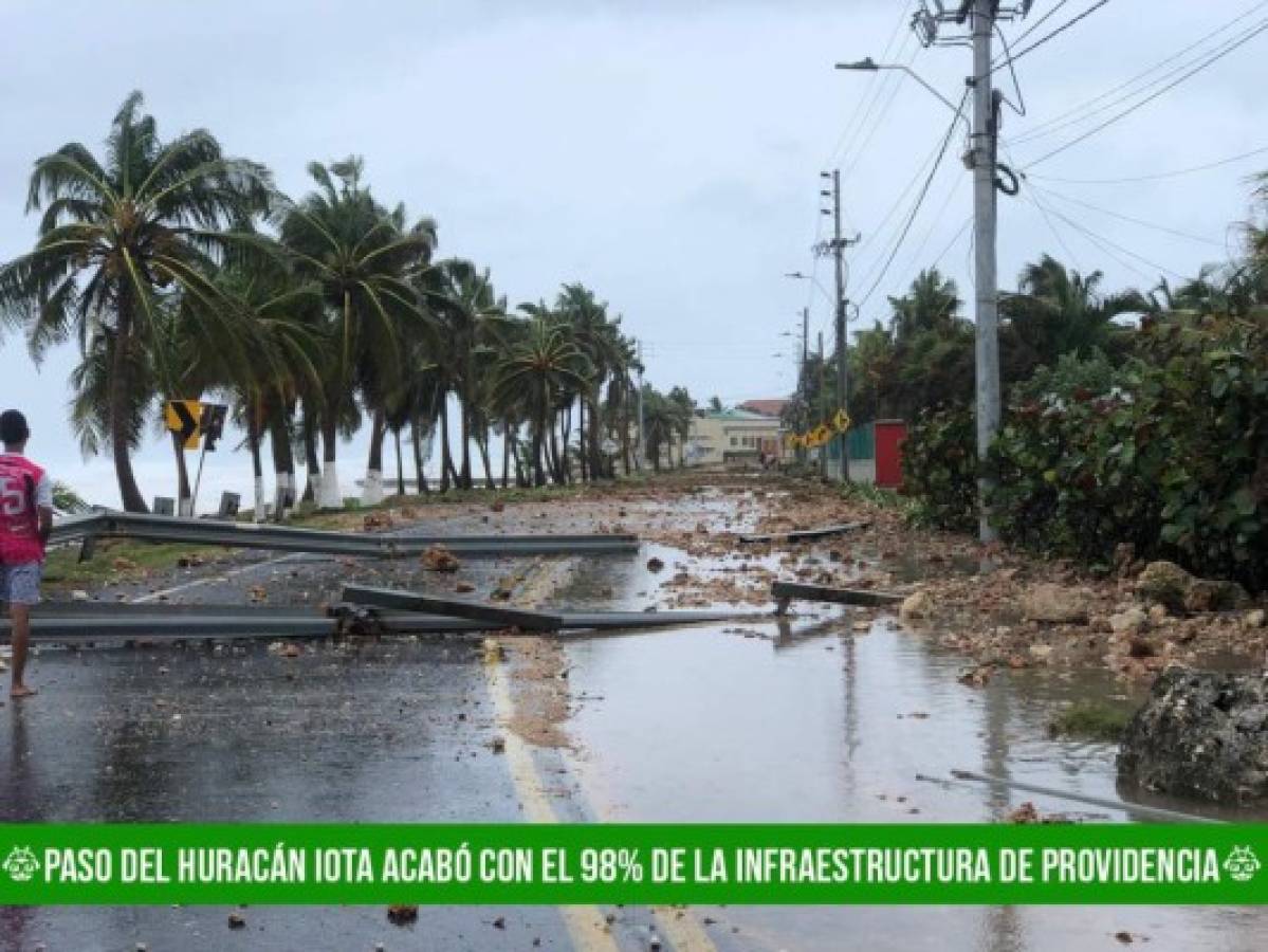 Duras imágenes: el catastrófico huracán Iota devasta el 98% de la isla de Providencia en Colombia