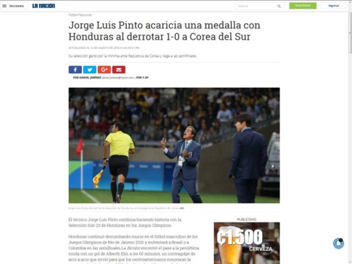 Prensa internacional destaca histórico pase de Honduras: 'De no creer'