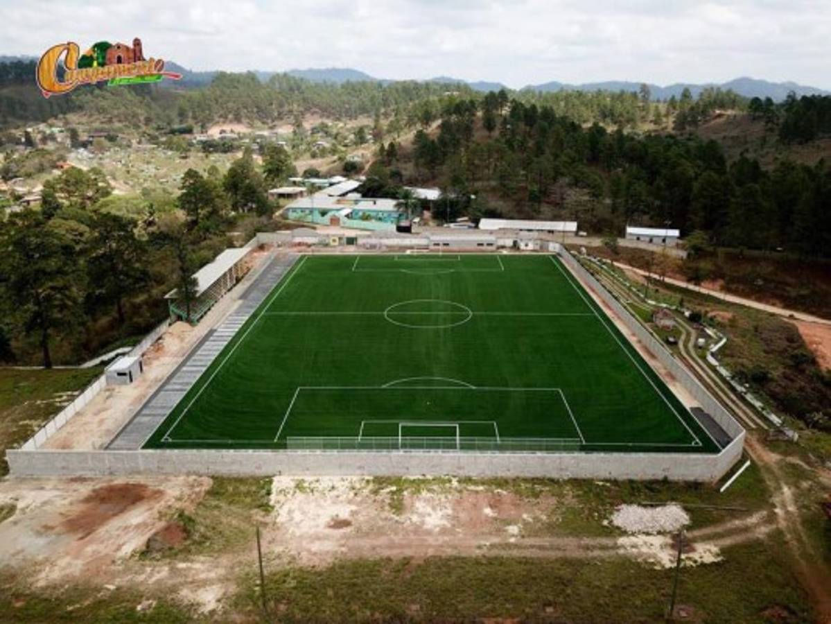 El nuevo y bonito estadio que se inaugurará en Campamento, Olancho