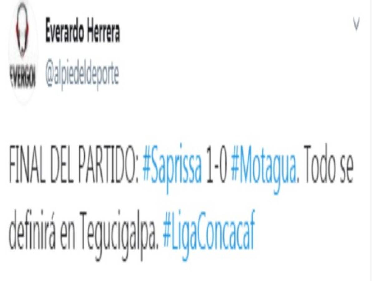 Afición y prensa deportiva creen en la remontada de Motagua ante Saprissa: 'El 26 será un infierno'   