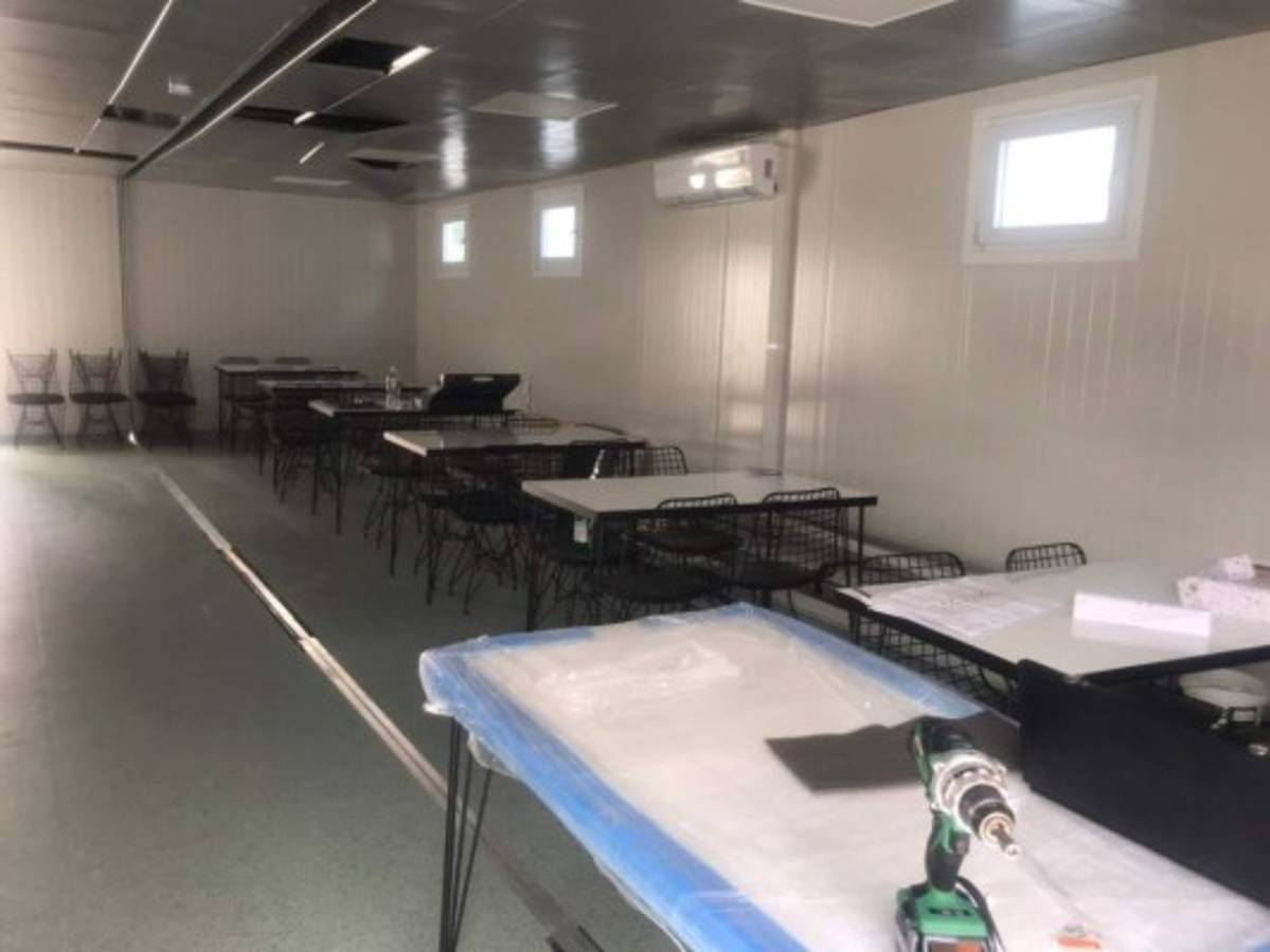 Así es por dentro el hospital movil que se ha instalado en San Pedro Sula para pacientes con coronavirus