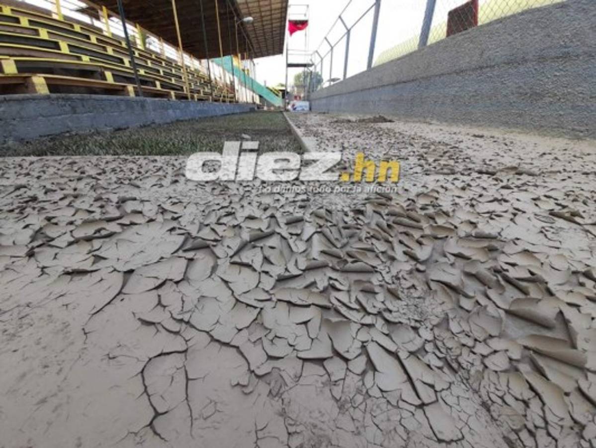Las imágenes del estadio Humberto Micheletti de El Progreso tras el devastador paso de Eta